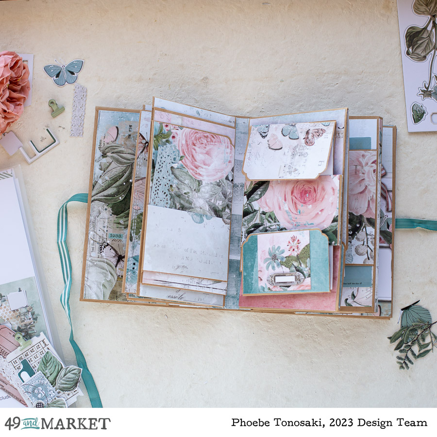Paper Album with Vintage Artistry Tranquility by Phoebe Tonosaki