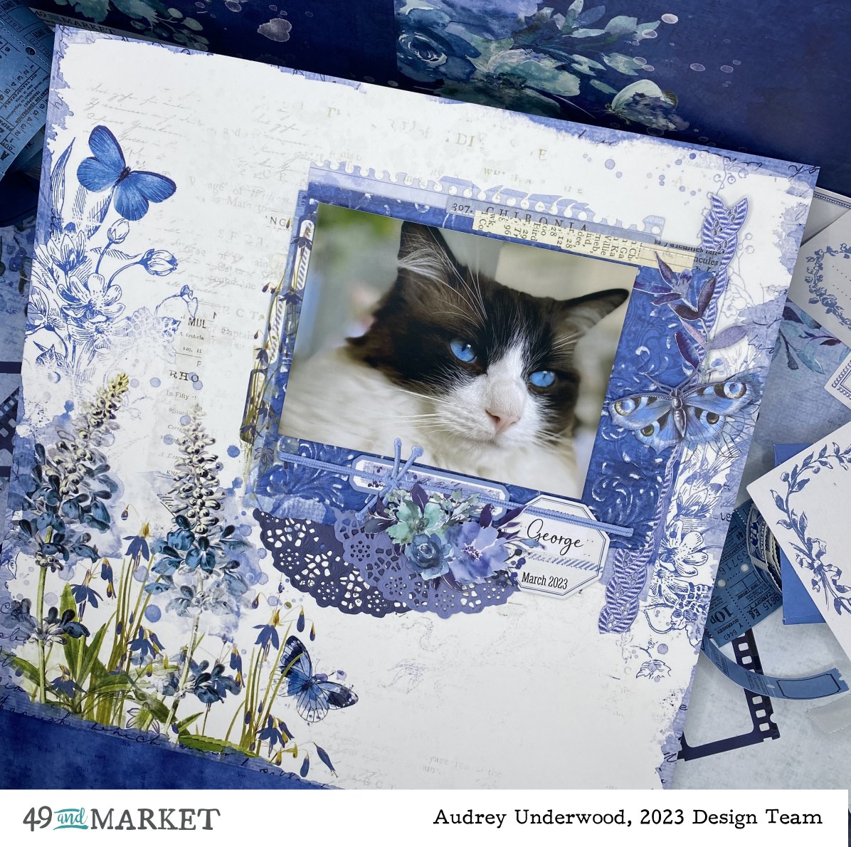 Gorgeous George - Layout by Audrey Underwood