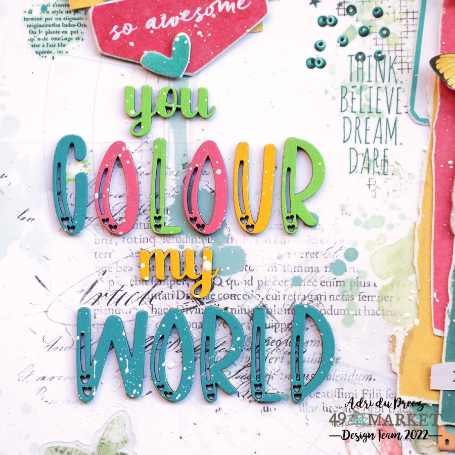 You colour my world - Layout by Adri du Preez