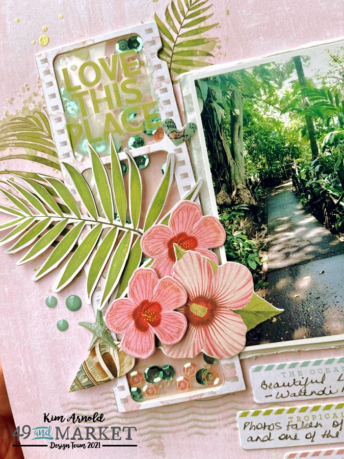 Getting Tropical - Layout by Kim Arnold