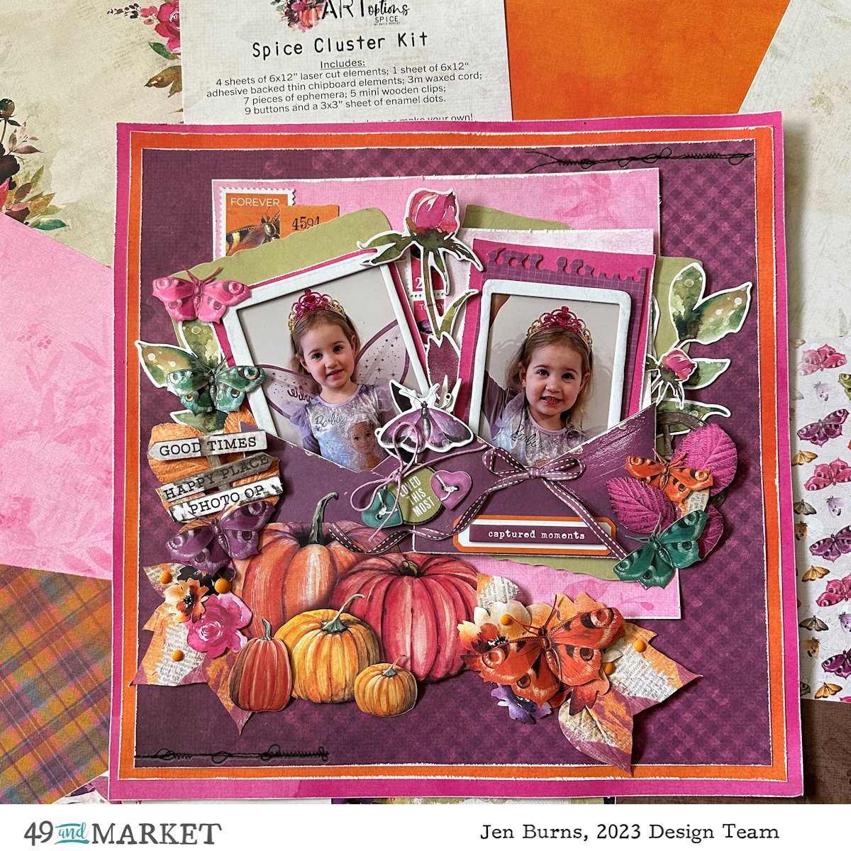 Captured Moments - Layout by Jen