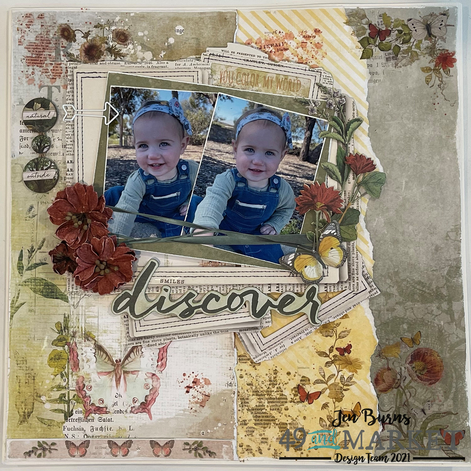 Discover - Layout by Jen Burns