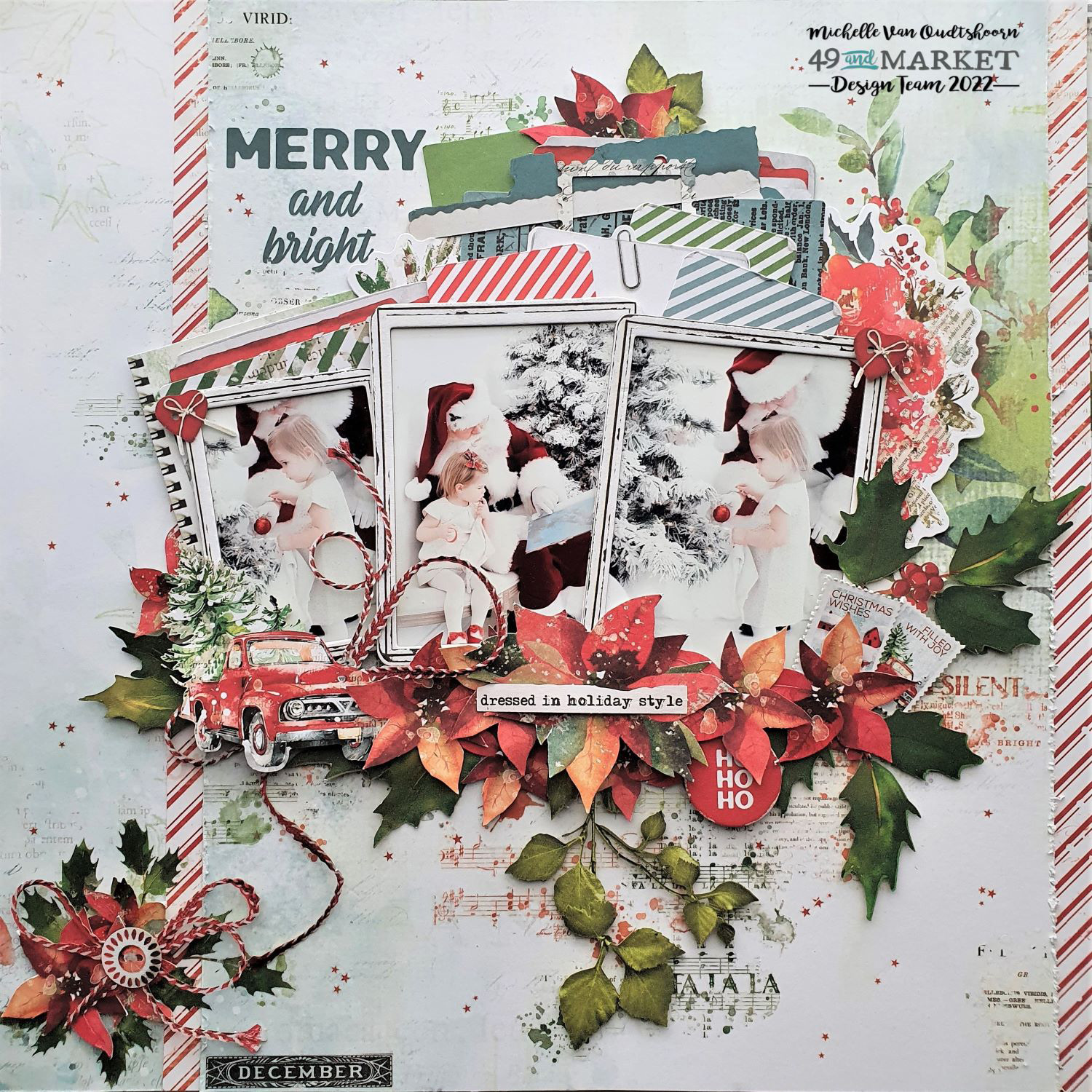 Merry and Bright - Layout by Michelle Van Oudtshoorn