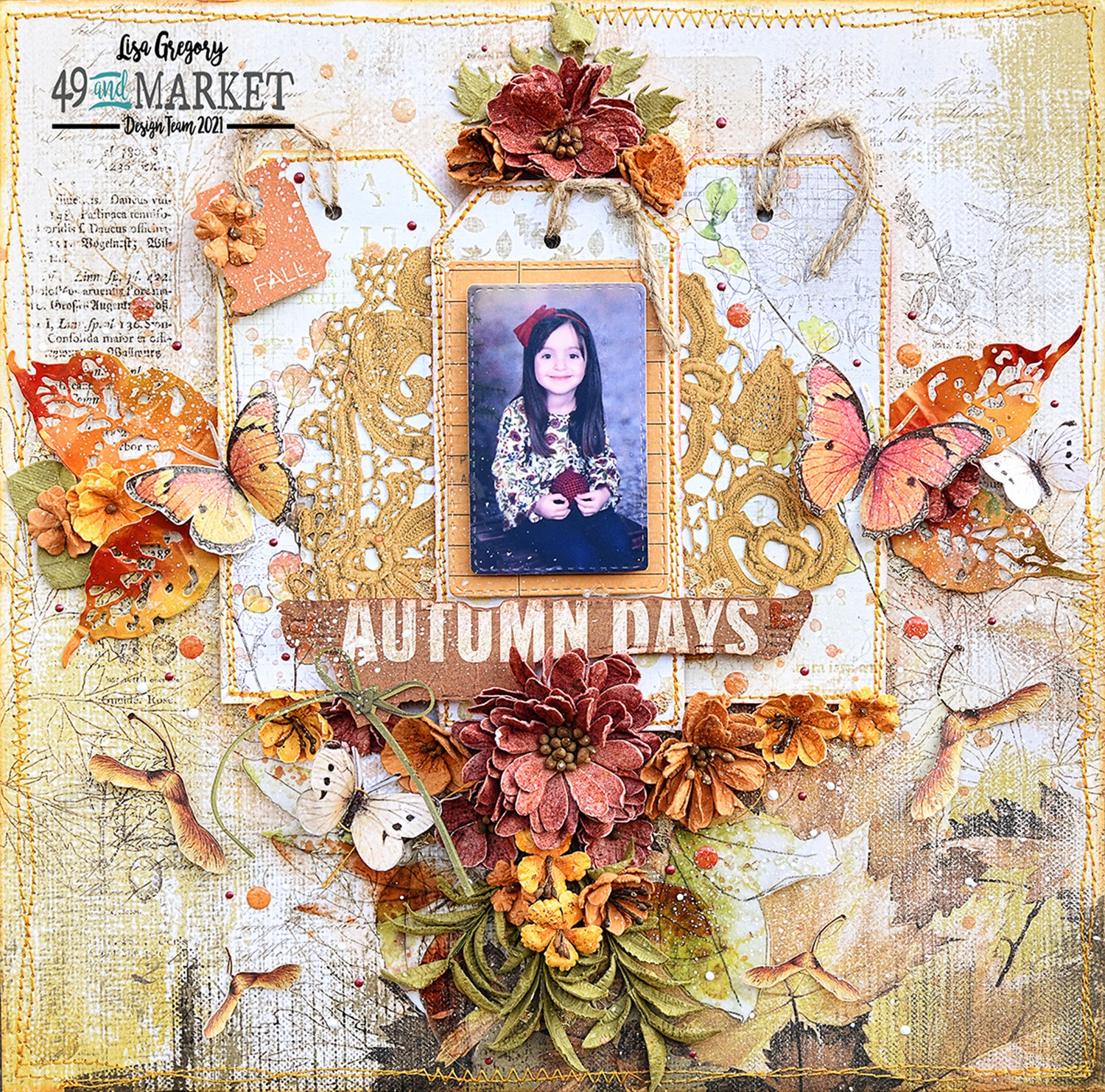 Autumn Days - Layout by Lisa Gregory