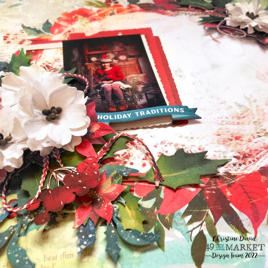 Holiday traditions - Layout by Christine David