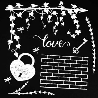 AB-86707 6x6 Archival Board - Love (White)