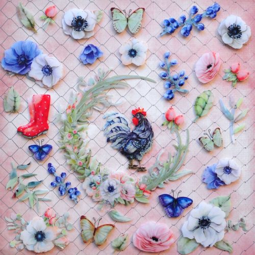 CL-86578 Cottage Life Layered Embellishments