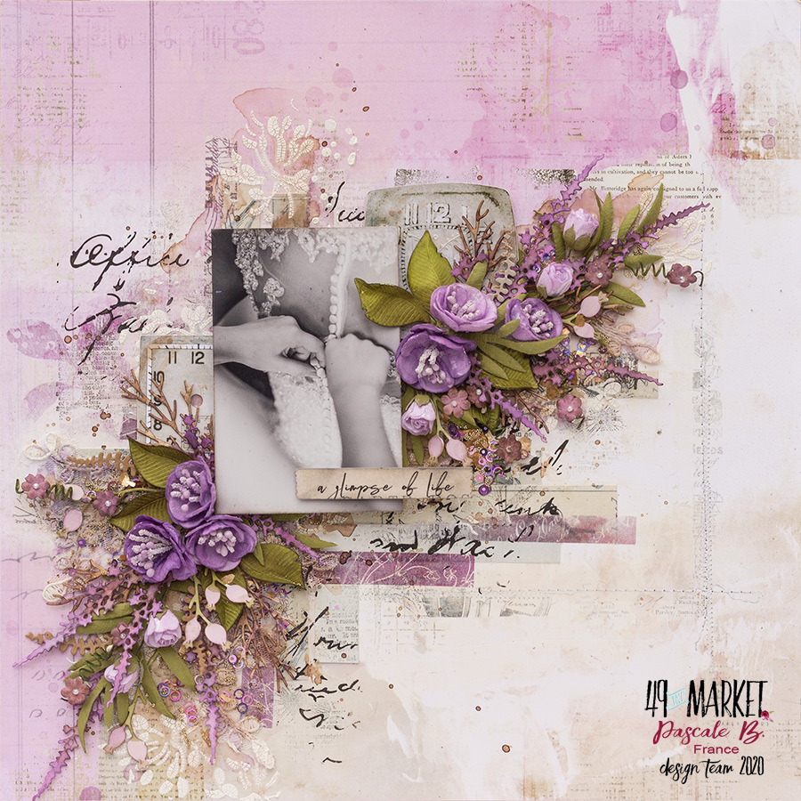 A Glimpse Of Life - Mixed media layout by Pascale B.