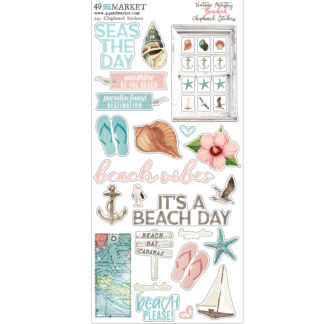 VTB-34499 Vintage Artistry Beached- Chipboard Stickers